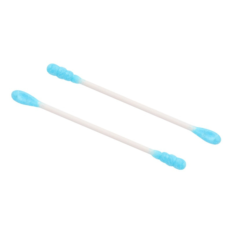 Lijiejie 100 pieces boxed paper shaft 2-in-1 ear scoop paper stick cotton swab ear scoop cotton swab 