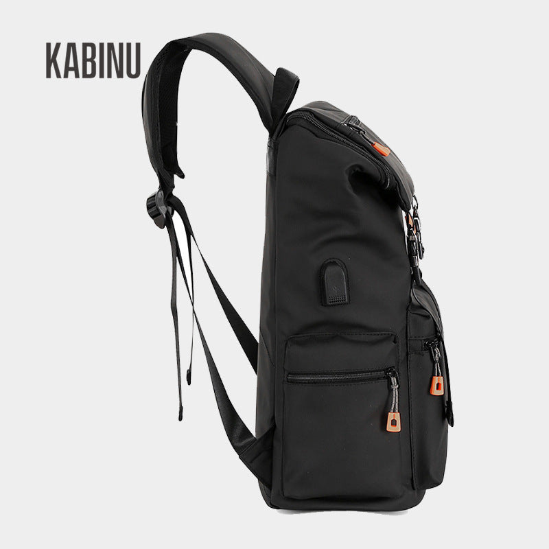 Kabinu casual backpack new student school bag men's outdoor travel USB charging computer bag business commuting