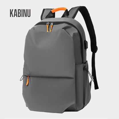 Kabinu2022 new backpack outdoor casual backpack solid color business commuting computer bag middle school student school bag 