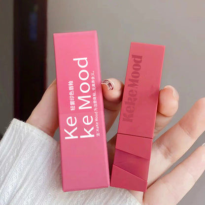 kekemood light matte printed lip glaze matte velvet matte non-fading whitening lipstick lip glaze တတ်နိုင်တဲ့ ကျောင်းသူလေးများ 