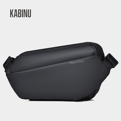 Kabinu casual chest bag, outdoor membrane waterproof shoulder bag, lightweight and wear-resistant student cross-body bag, practical mobile phone bag 