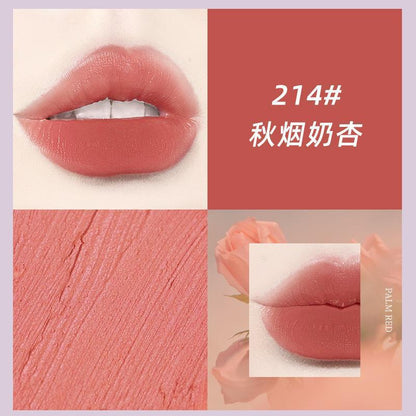 NOVO ချစ်စရာ Mist lip glaze matte matte ရေစိုခံ non-fading non-stick non-stick ခွက် အမျိုးသမီး ကျောင်းသားများ တတ်နိုင်သော high-end whitening 