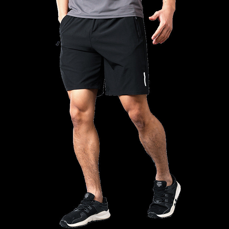 Sports shorts men's summer thin four-sided elastic quick-drying five-point pants loose outerwear casual running plus size youth pants 