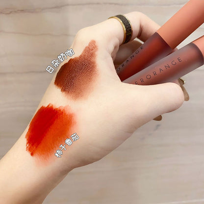 HERORANGE Twilight Lip Glaze matte velvet matte easy to color long-lasting whitening affordable student lipstick 