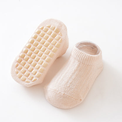 Summer mesh thin children's socks short tube baby socks loose mouth baby non-slip floor socks boat socks