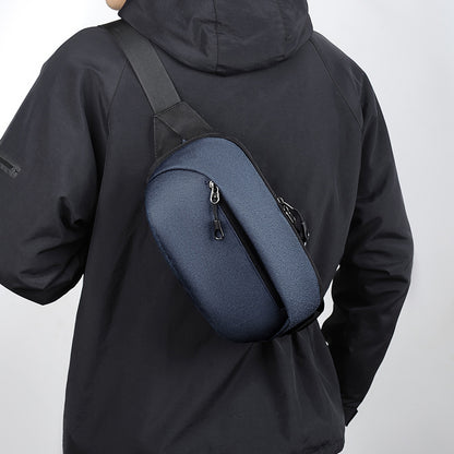 Simple Messenger Waist Bag Canvas Shoulder Bag Men's Sports Diagonal Cloth Bag Outdoor Riding Motorcycle Leg Bag Men's Bag