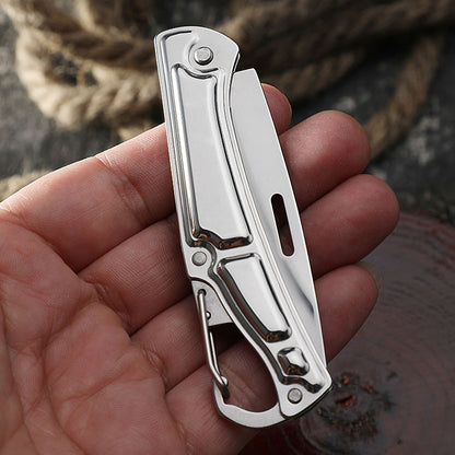 New mini field folding knife stainless steel camping knife portable fruit knife 