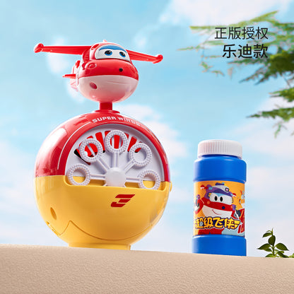 Hualong's new product Super Wings Cyclone Bubble Machine genuine authorized children's cartoon electric bubble toy 