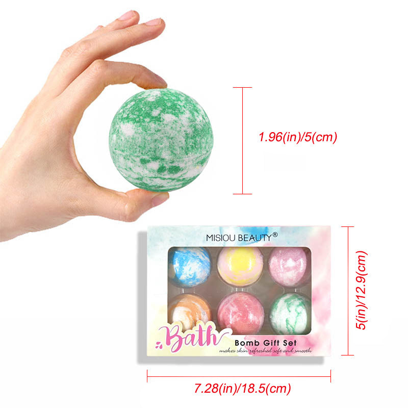 MISIOU BEAUTY cross-border explosive bath salt ball bubble bath ball essential oil bath ball bubble bomb bath ball batch