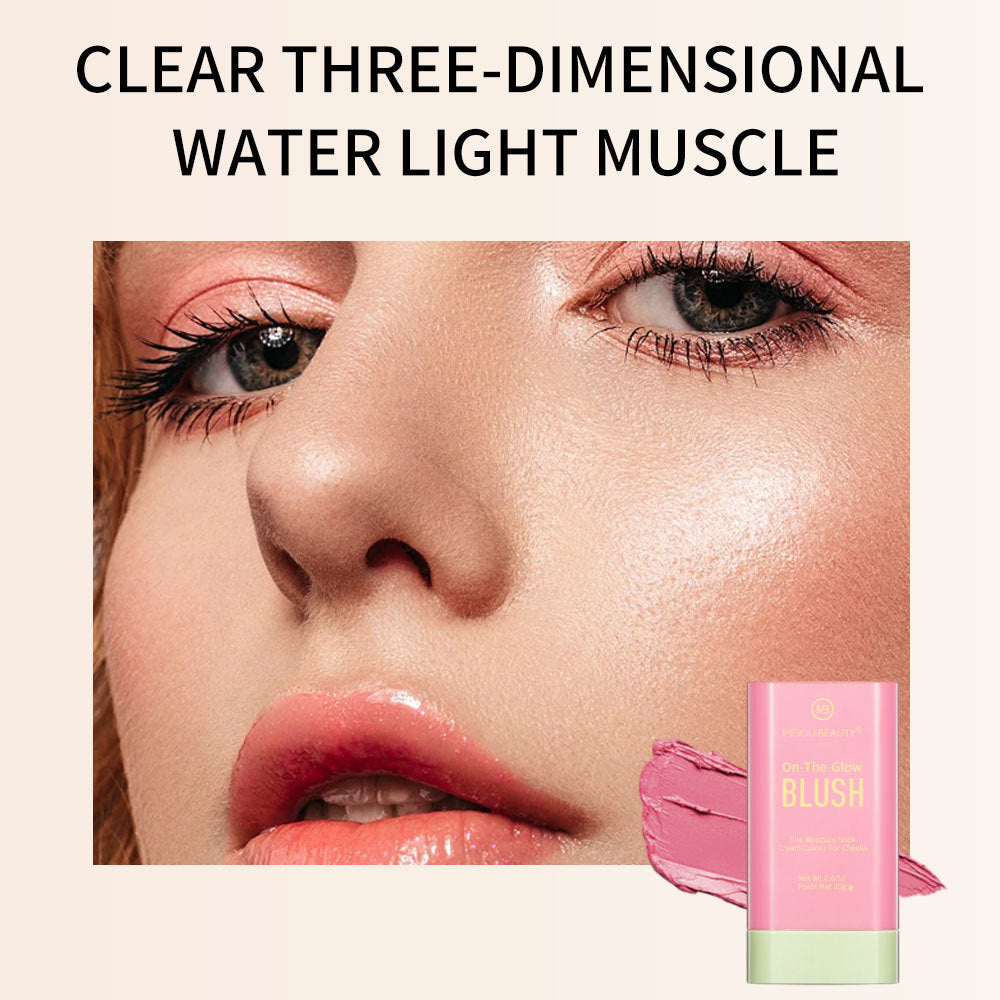 MISIOU BEAUTY နယ်စပ်ဖြတ်ကျော် အလှကုန် blush stick eye shadow contouring and sunburning women facial rouge watercolor မိတ်ကပ် 