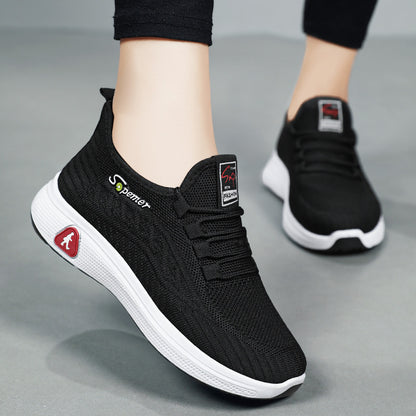 Shoes women's 2023 autumn new women's casual sports shoes breathable mother shoes factory direct sales walking shoes 