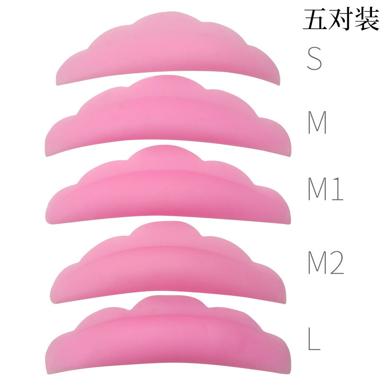 Wholesale eyelash perm silicone gasket 5 pairs pack eyelash perm tool Kuibian gasket grafting eyelash auxiliary tool 