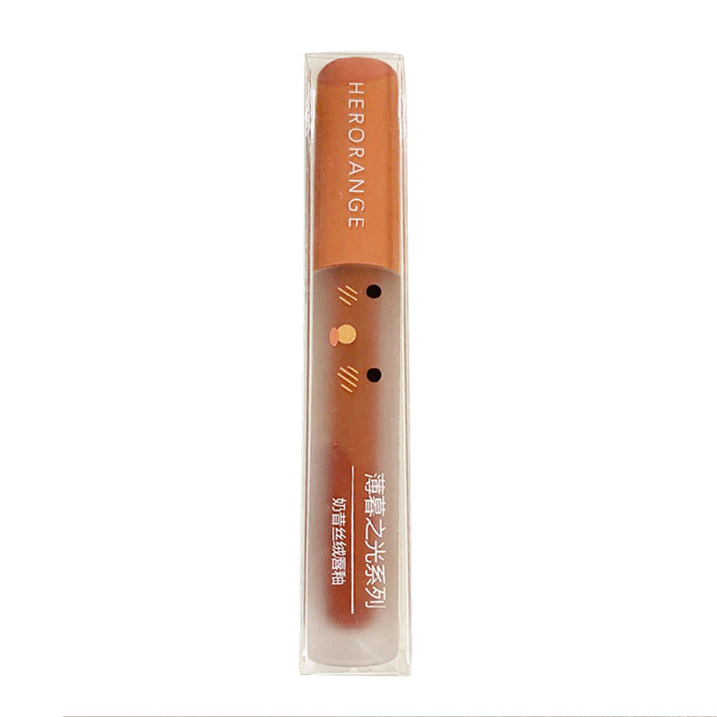 HERORANGE Twilight Lip Glaze matte velvet matte easy to color long-lasting whitening affordable student lipstick 