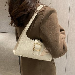 Jianneng high-end niche design bag women 2023 new all-match fashion one-shoulder armpit bag explosive style baguette 