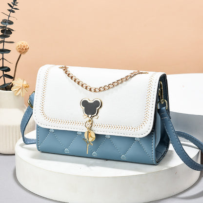 2022 New Women's Bags Mobile Phone Bags Trendy and Simple Women's Shoulder Bags Crossbody Bags Korean Style Magnetic Buckle Small Square Bags 