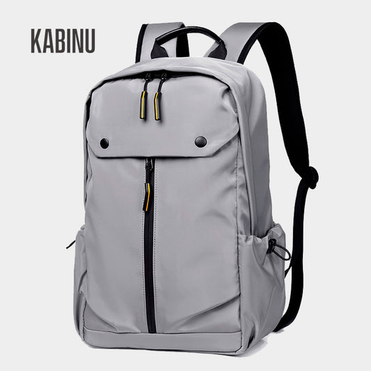 KABINU casual backpack 2021 new men's Oxford cloth washed soft business solid color USB commuter computer bag 