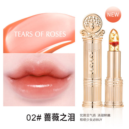 Angel's Temptation Flower Jelly Color Changing Lipstick, Long-lasting Color, Not Easy to Stick, Doesn't Take Off Makeup, Moisturizes Lips