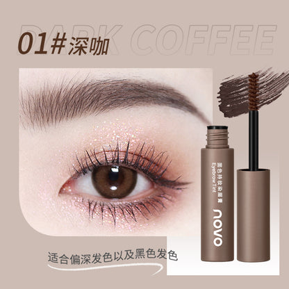 Domestic NOVO eyebrow dyeing cream is waterproof, long-lasting, does not fade and does not smudge, and dyes the roots clearly and naturally three-dimensional students' wild eyebrows 