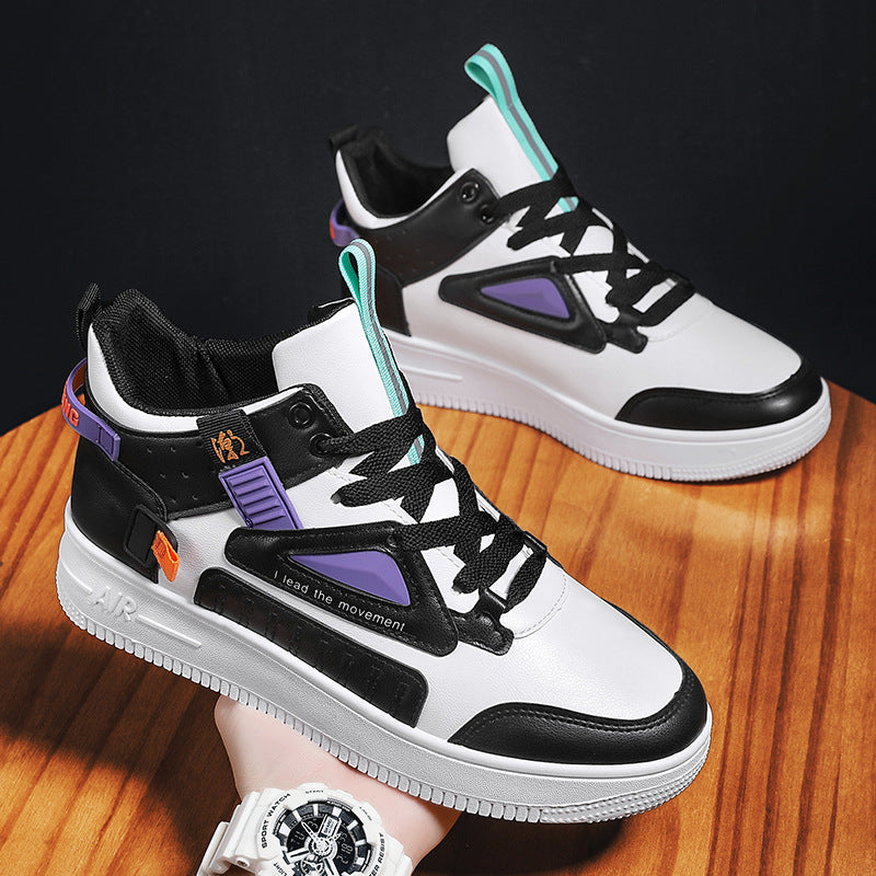 2022 new men's shoes high-top Korean version all-match sports boys casual sneakers men's spring trendy shoes h667 