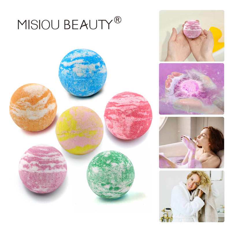 MISIOU BEAUTY cross-border explosive bath salt ball bubble bath ball essential oil bath ball bubble bomb bath ball batch