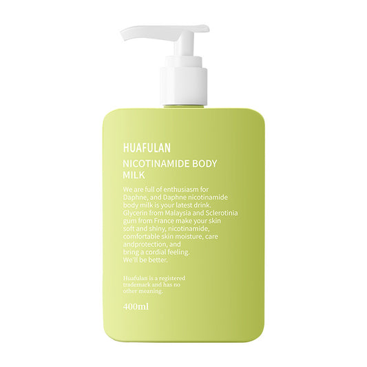 Niacinamide body lotion သည် ဆောင်းဦးနှင့် ဆောင်းရာသီတွင် ခြောက်သွေ့သော အသားအရေအတွက် တစ်ကိုယ်လုံး မွှေးရနံ့၊ အလွန်မွှေးကြိုင်ပြီး ရေဓာတ်ဖြည့်တင်းပေးသည့် အစိုဓာတ်ထိန်းဆေးရည်ဖြစ်ပါသည်။ 