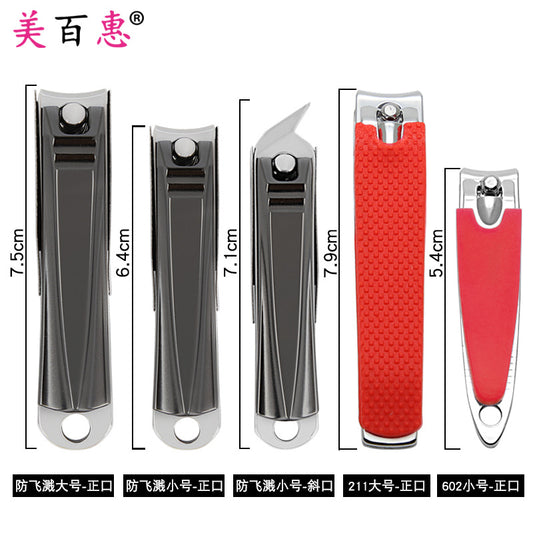 Factory direct supply of manicure silicone nail clippers 211 large nail clipper silicone cover manicure scissors tools wholesale 