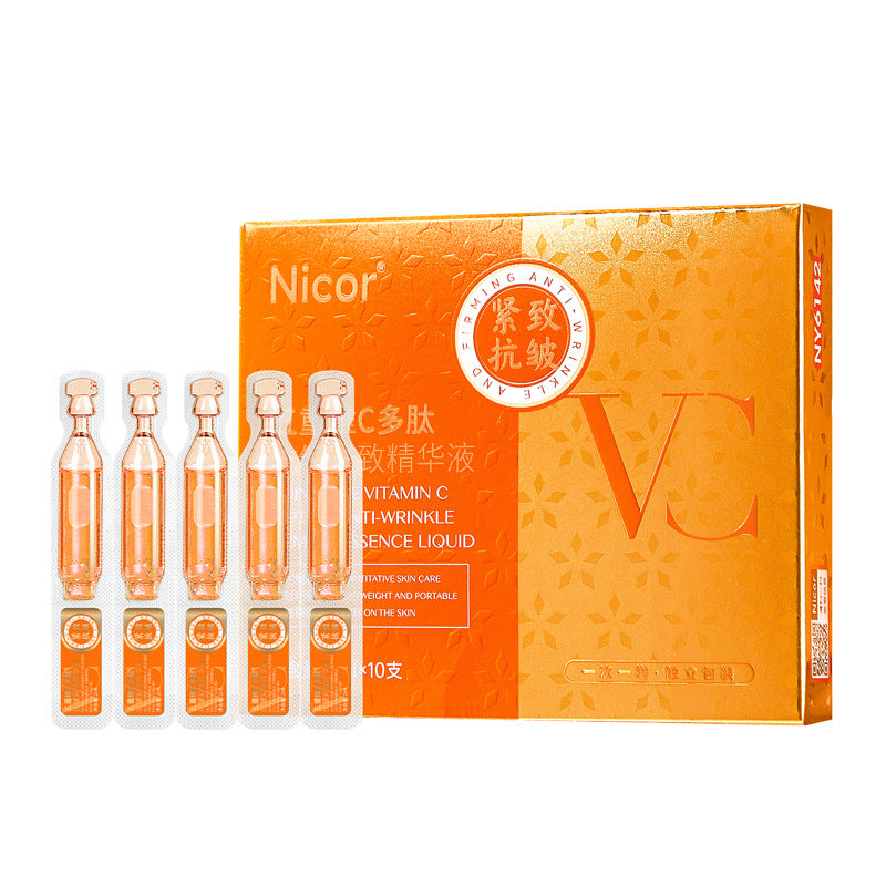 Nicor ​​five-fold vitamin C polypeptide anti-wrinkle firming essence moisturizes skin and reduces wrinkles VC second-throw anti-wrinkle firming essence 