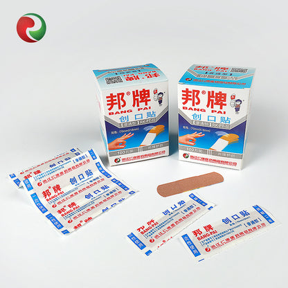 Non-woven band-aid 100 pieces manufacturer wholesale hemostatic band-aid hot melt adhesive sheet waterproof elastic band-aid 