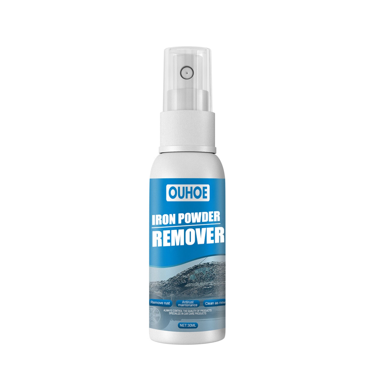 OUHOE Car Iron Powder Rust Removal Spray Anti-Rust Remover Decontamination Rust Remover Car Supplies သန့်ရှင်းရေးသုံးပစ္စည်းများ 