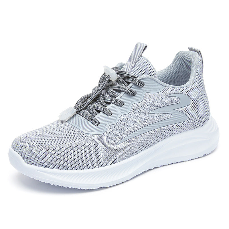 Women's Shoes Spring 2023 New Flying Weaving Women's Shoes Casual and Comfortable Single Shoes One-piece Delivery Sports and Leisure Mom Shoes 