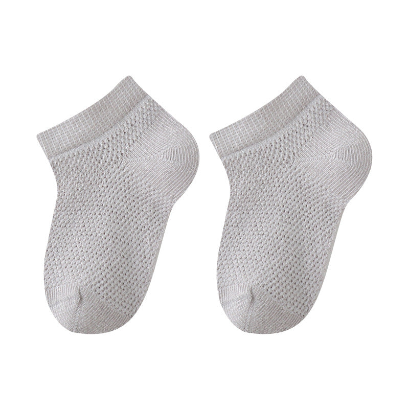 24 baby socks summer thin mesh socks short tube baby socks A type boneless loose solid color cotton socks