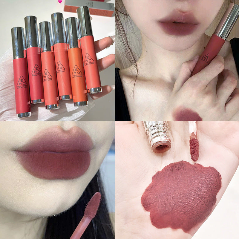 KekeMood matte matte lip glaze lip gloss matte whitening mirror beauty long-lasting velvet affordable student female niche 