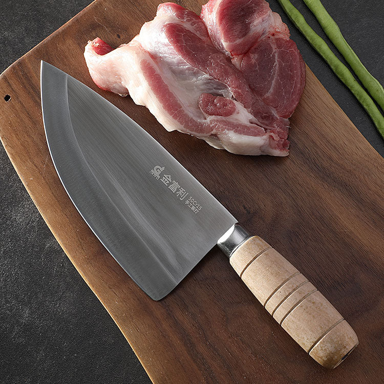 Forged kitchen dividing knife, stainless steel meat cutting knife, butcher knife, household meat cutting knife 