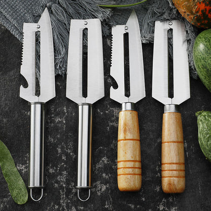 Peeling knife stainless steel peeler peeling knife planer melon planer bottle opener kitchen tools 