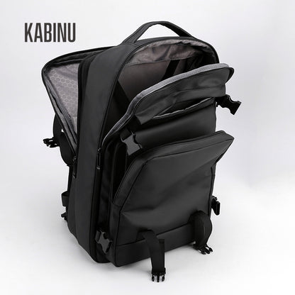 KABINU business computer bag 2021 new outdoor travel bag casual leather film water-repellent expansion backpack 