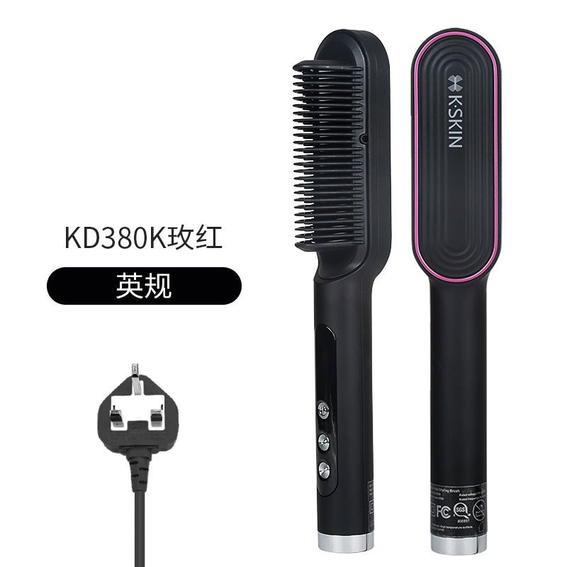 Jindao negative ion hair straightening comb, foreign trade curling plate, hair straightener, dual-purpose, non-damaging, hair straightening, cross-border exclusive supply 