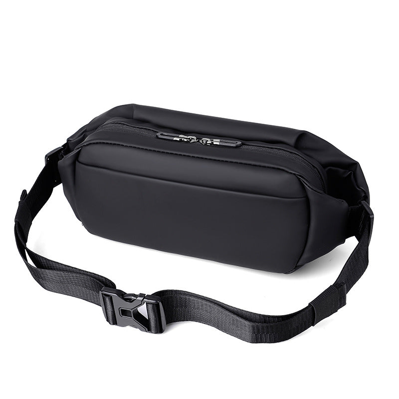 Men's Waist Bag Messenger Bag Running Multifunctional Chest Bag Sports Leisure Shoulder Bag Waterproof Mobile Phone Waist Bag Men's Bag