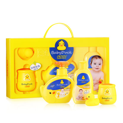 [Little Yellow Duck Series] Le Taotao Winter Set Children's Shower Gel Baby Moisturizing Cream Baby Moisturizing Cream