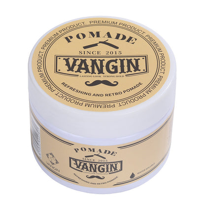 Factory direct sales VANGIN retro hair oil, hair wax, moisturizing hair mud, long-lasting styling, fluffy style for men 