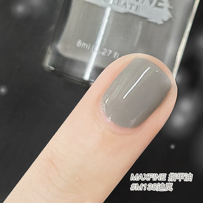 Maxfine water-based nail polish can be peeled off without baking, naturally quick-drying, not easy to fade, long-lasting and bright, one piece drop shipping 