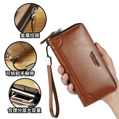 Men's HandbagBusinessMen's ClutchCasual Clutch BagLong WalletHandbagMen's ClutchEnvelope Bag 