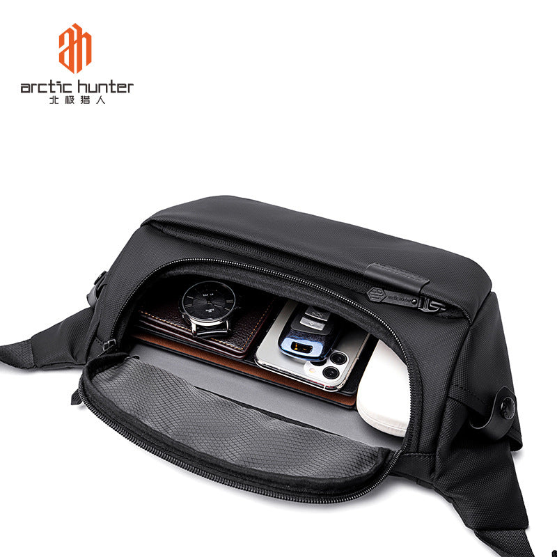 New Messenger Bag Men's European and American Trend Shoulder Bag Source Factory Fashion Waterproof Daily Commuting Chest Bag 