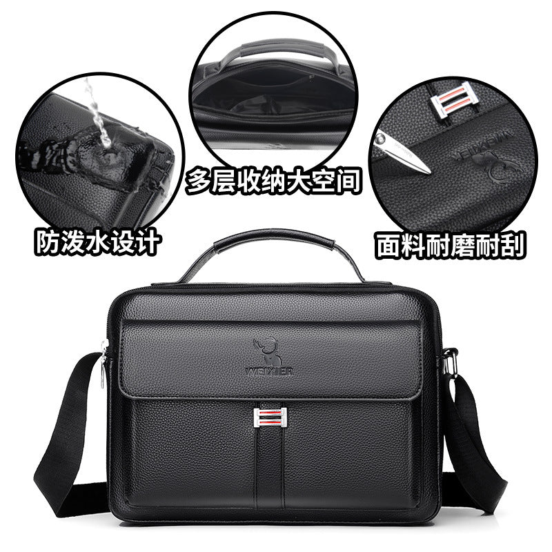 Men's Diagonal Shoulder Bag Casual Bag Large Capacity Men's Small Backpack Business Travel Computer Portable Messenger Bag 