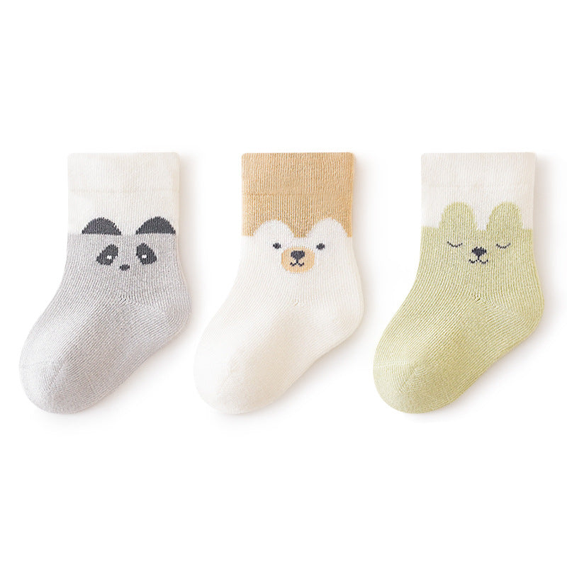 24 autumn baby socks a newborn boneless loose mouth baby infant cotton socks spring and autumn children Zhuji