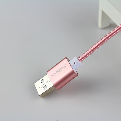 Mobile phone data cable manufacturers wholesale 2.1A for Android iphone charging cable nylon braided USB cable 