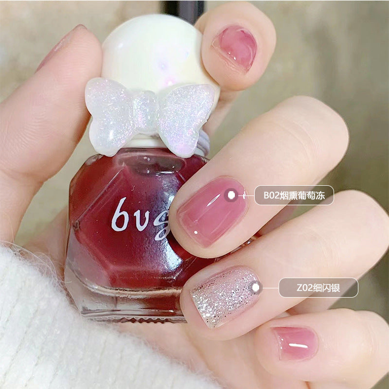 BVG small diamond nail polish no baking quick drying water-based tearable multi-color whitening nail polish spot one piece delivery 