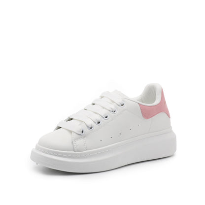 2022 new spring casual all-match fashion white shoes women's classic ladies thick bottom increased 801 