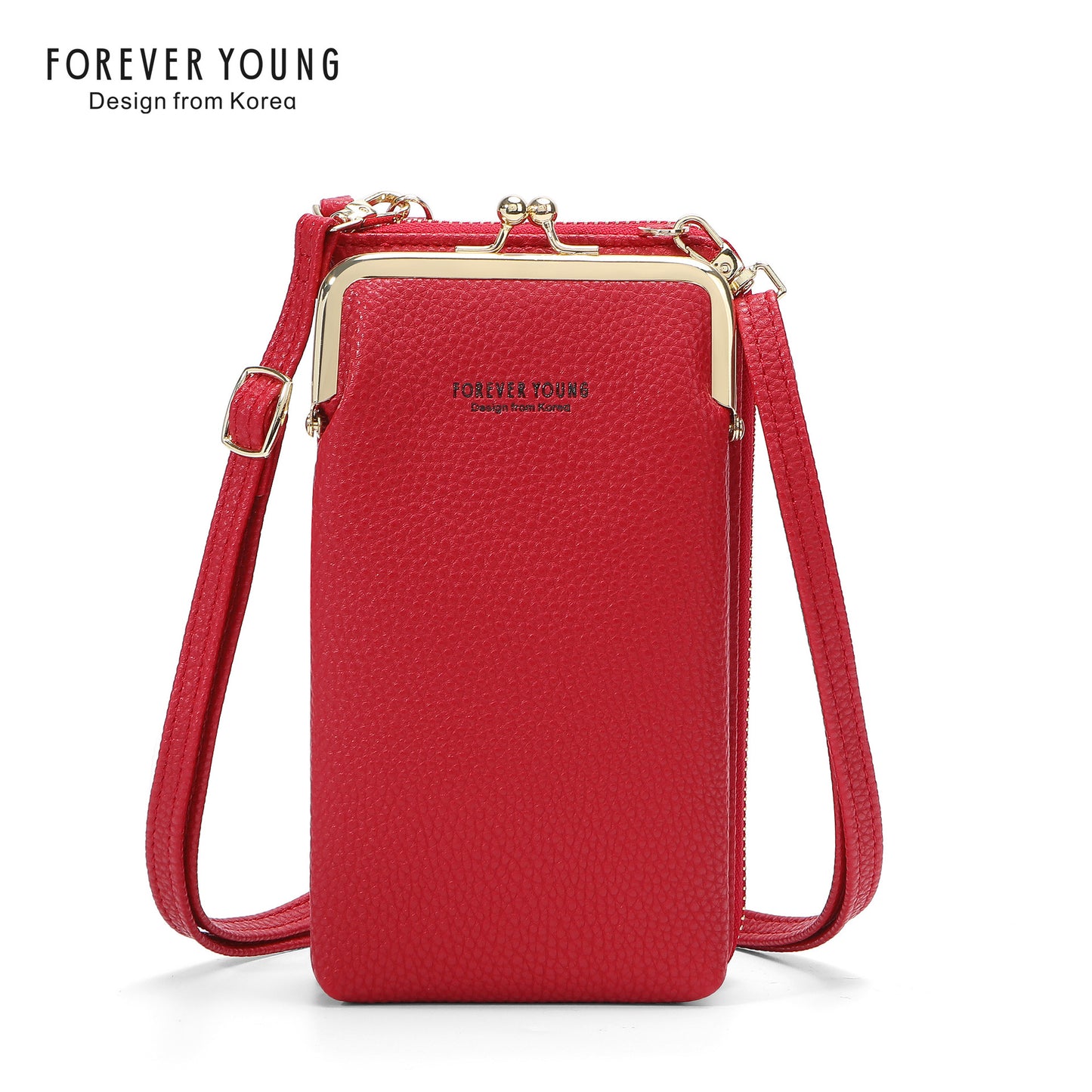 foreveryoung mobile phone bag crossbody Women's bag ရိုးရှင်းပြီး ခေတ်ဆန်သော လိုက်ချီးပုံစံ ကြီးမားသောစွမ်းရည်အကြွေစေ့ပိုက်ဆံအိတ် နိုင်ငံခြားရောင်းဝယ်ရေး 