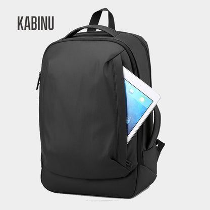 Kabinu backpack computer bag leather film business backpack commuter bag cross-border corporate gift outdoor travel bag large 