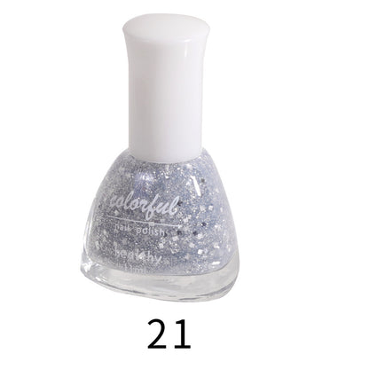 2022 New Beisjie seven-day water-based nail polish metallic sequin internet celebrity color development no-bake nail polish wholesale 